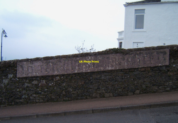 Photo 6"x4" Old Sign for the Hotel Rothesay c2009