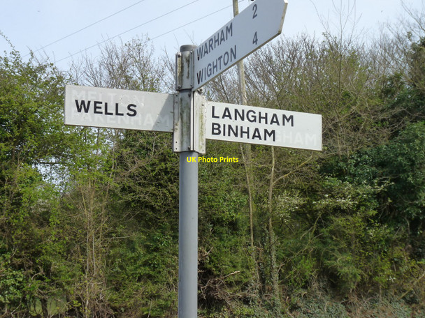 Photo 6"x4" Palimpsest junction Cockthorpe c2010