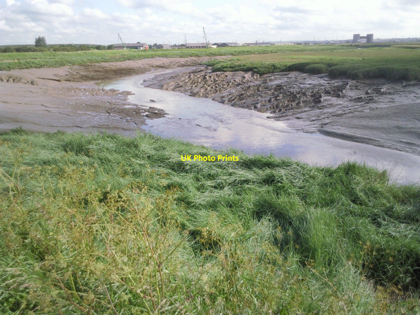 Photo 6"x4" Dartford Creek at low tide Crayford\/TQ5174 c2010