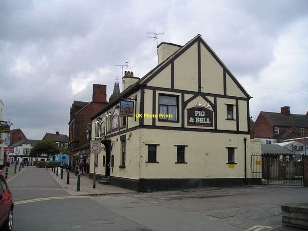 Photo 6"x4" The Pig and Bell Pub, Rugeley Rugeley c2010