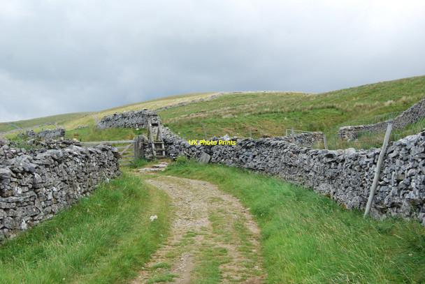 Photo 6"x4" Gate and stile on the bridleway Brackenbottom c2010