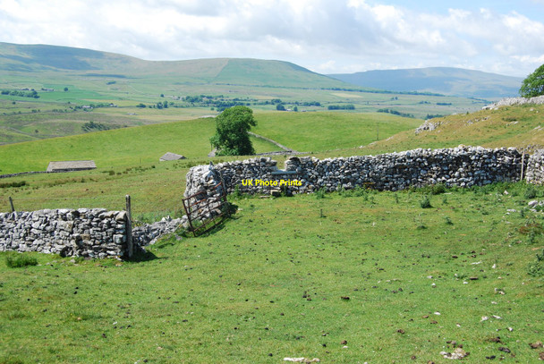 Photo 6"x4" Recently installed stile built into the dyke New Houses\/SD8073 c2010