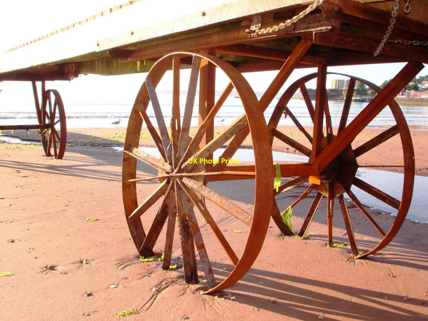 Photo 6"x4" Mobile landing stage, Paignton beach Paignton c2010
