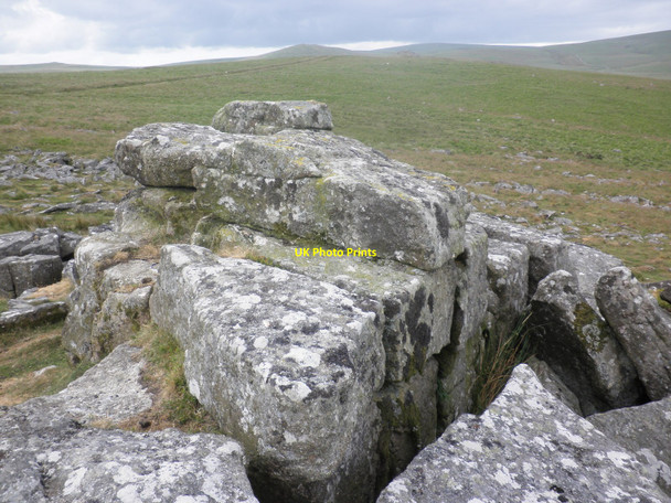 Photo 6"x4" View north, from the top of  Winter Tor Belstone c2010