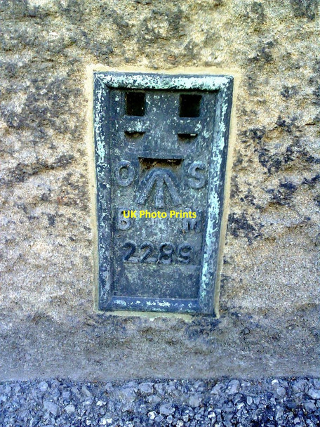 Photo 6"x4" Rectory Lane, Ordnance Survey Flush Bracket benchmark Skipton c2010