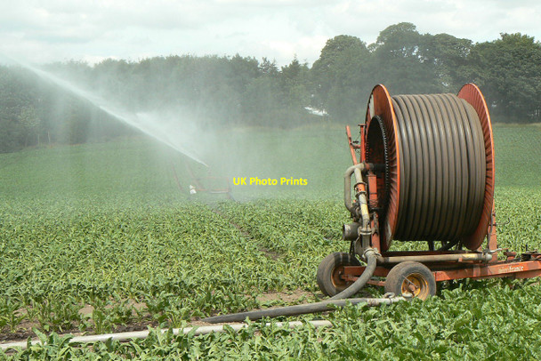Photo 6"x4" Irrigation near Hilltop Farm Hucknall c2010