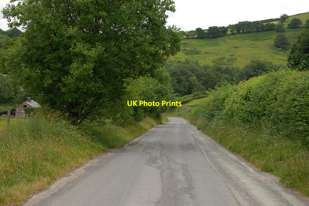 Photo 6"x4" Road descending to Rhyd yr Onen Glynbrochan c2010