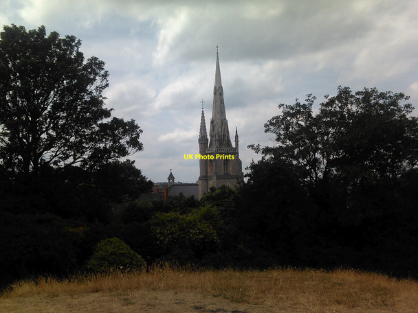 Photo 6"x4" Our Lady of the Star and Sea RC Church, Croom's Hill, viewed from the hill in Greenwich Park Greenwich\/TQ3977 c2010