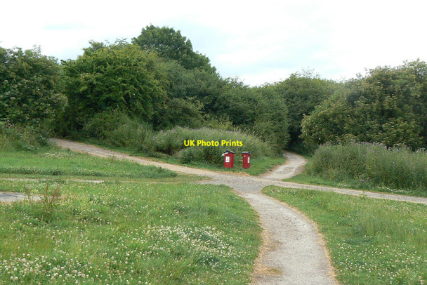 Photo 6"x4" Footpath junction Arnold\/SK5945 c2010