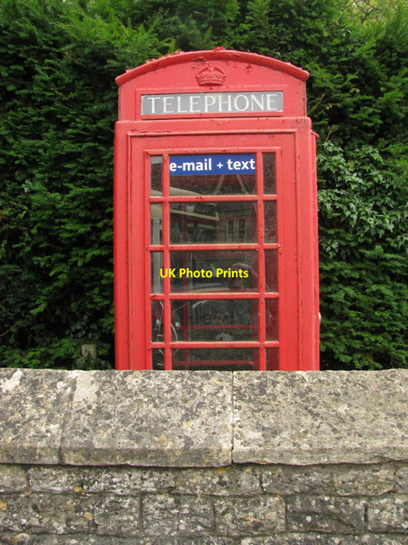 Photo 6"x4" Miserden Phone Box Lypiatt c2010