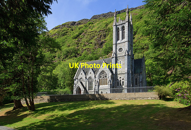 Photo 6"x4" Kylemore Abbey - Gothic Church Letterfrack c2010