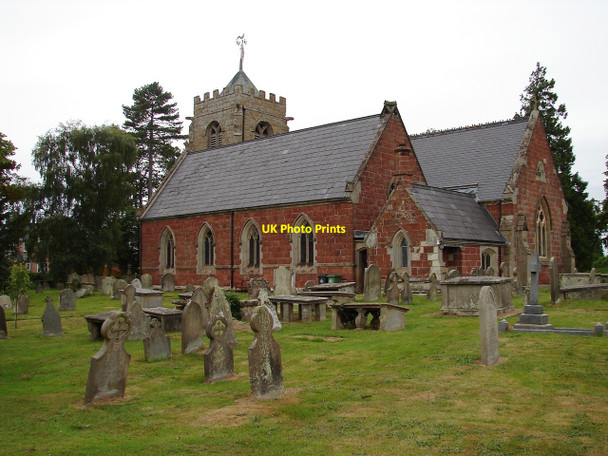 Photo 6"x4" St Peters Church and Churchyard, Myddle Myddle c2010