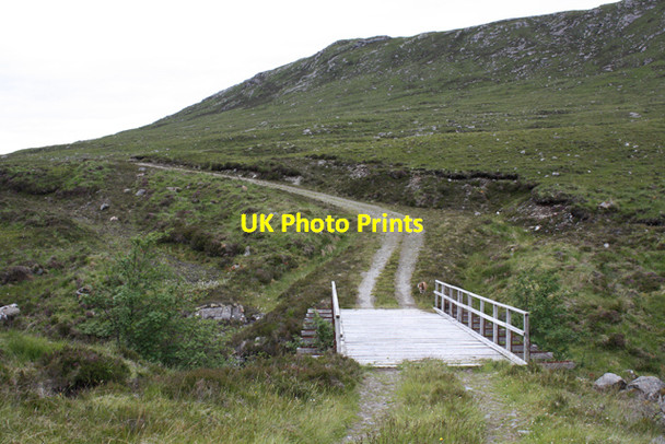 Photo 6"x4" Bridge over Allt a' Mhadaidh Allt a' Mhadaidh c2010
