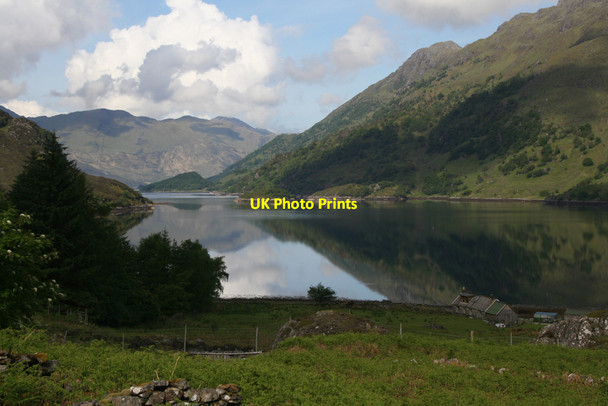 Photo 6"x4" Skiary and Loch Hourn Kinloch Hourn c2010