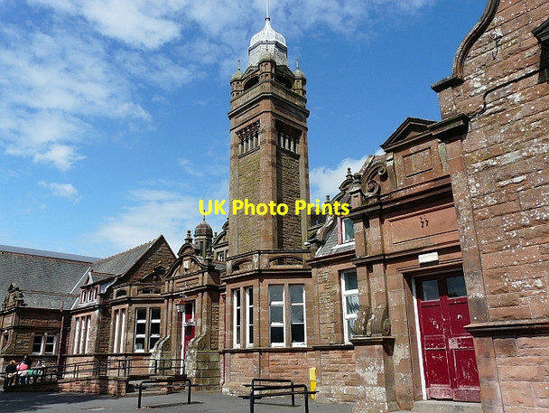 Photo 6"x4" Victorian building at Annan Academy Annan c2010