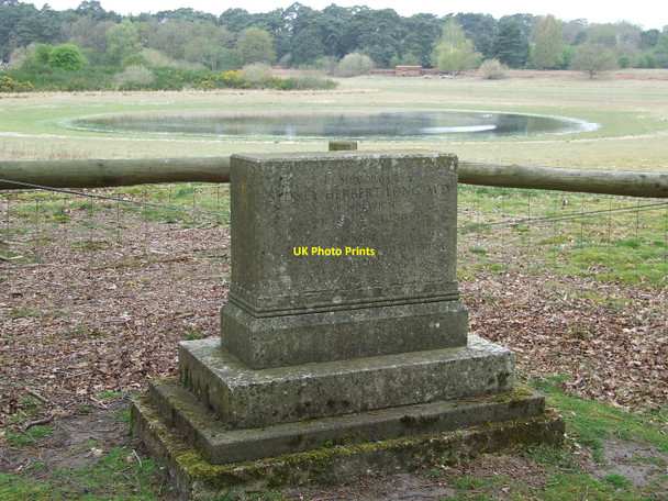 Photo 6"x4" Memorial Stone East Wretham\/TL9190 c2010