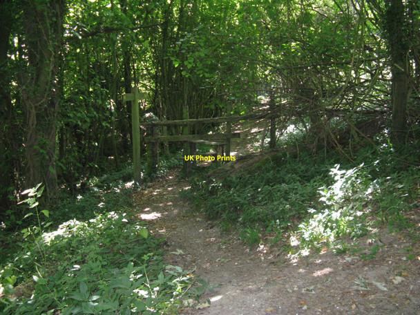 Photo 6"x4" Stile on footpath to Pond Barn East Dean\/SU9013 c2010