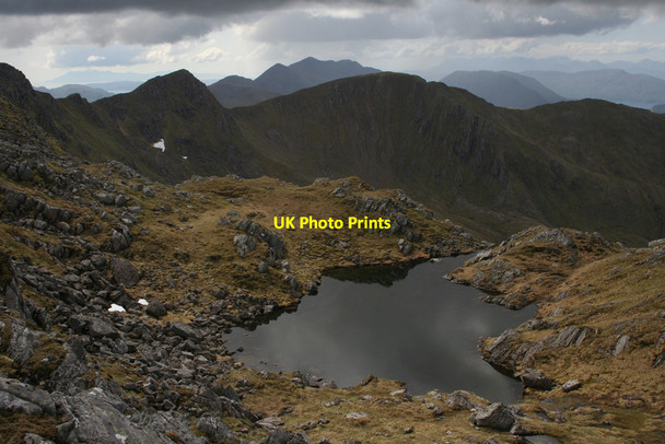 Photo 6"x4" Mountain pool North of the Saddle summits Saddl c2010