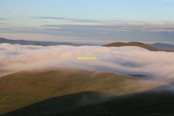 Photo 6"x4" Black Mount from Mendick Hill Bogs Bank c2010