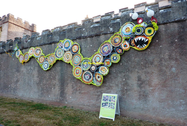 Photo 6"x4" Dragon, walls of Torre Abbey, Torquay Torquay c2010