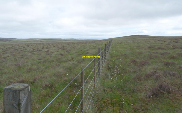 Photo 6"x4" Fence below Cnoc Fuarain Houstry\/ND1535 c2010