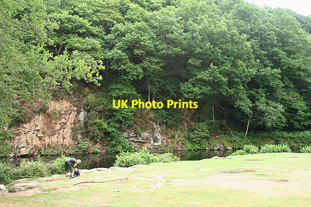 Photo 6"x4" Widecombe in the Moor: the Dart Poundsgate c2010