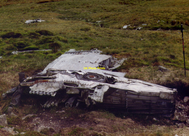 Photo 6"x4" Wreckage of a P38 Lightning Plynlimon\/Pumlumon Fawr c2002