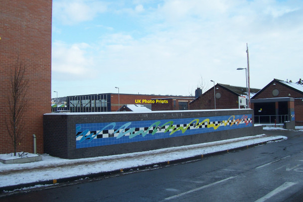 Photo 6"x4" South Yorkshire Fire and Rescue Service Mural Sheffield\/SK3587 c2010