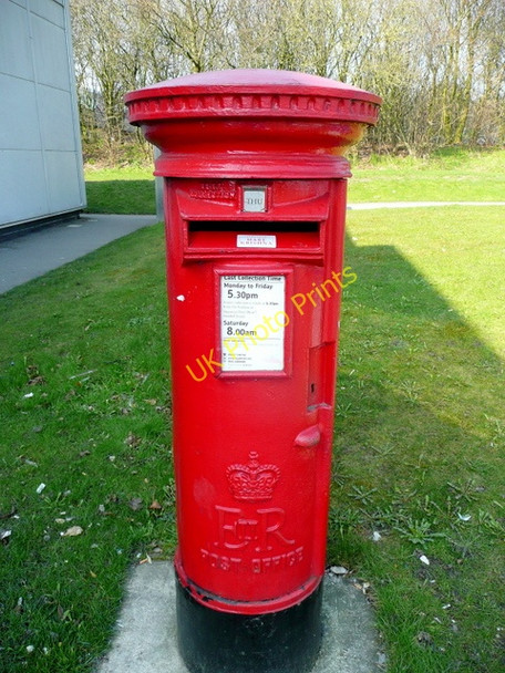 Photo 6"x4" Postbox at Birch Services, westbound Birch\/SD8507 c2009