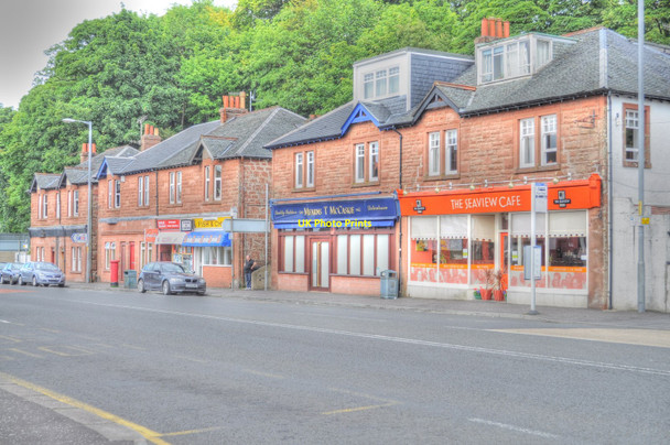 Photo 6"x4" Shops at Wemyss Bay Skelmorlie c2010