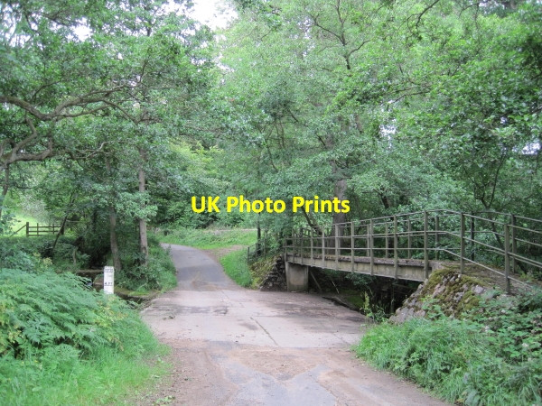 Photo 6"x4" Ford and Footbridge, Devil's Water Rawgreen c2010