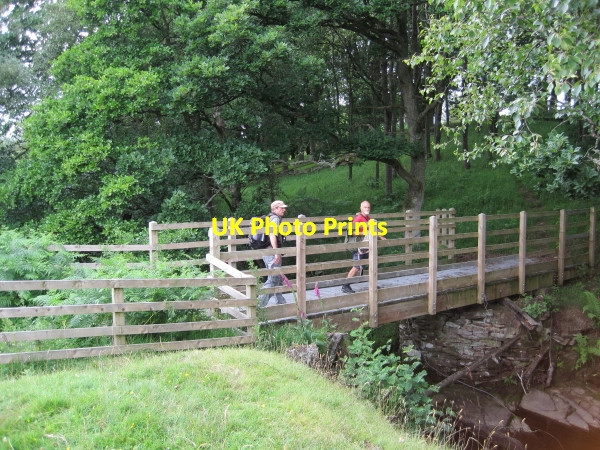 Photo 6"x4" Footbridge over Stobbylee Burn Hunstanworth c2010