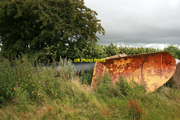 Photo 6"x4" Snow plough blade Bourton\/SO5996 c2010