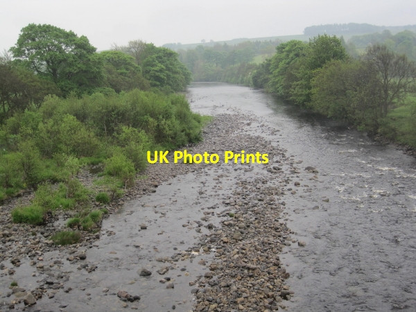 Photo 6"x4" River Tees from Beckstones Wath Footbridge Egglesburn c2010