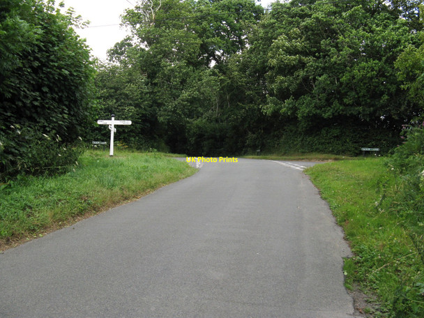Photo 6"x4" Crossroads of Etchingwood Lane and Sandy Lane Uckfield c2010