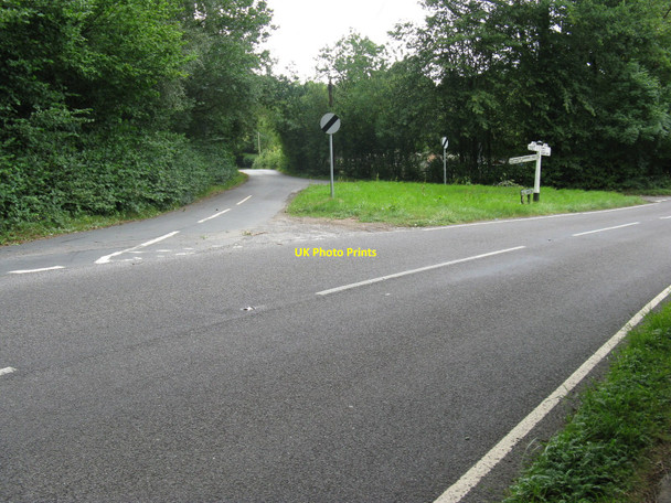 Photo 6"x4" Pump Lane branching off the B2102 east of Framfield Framfield c2010