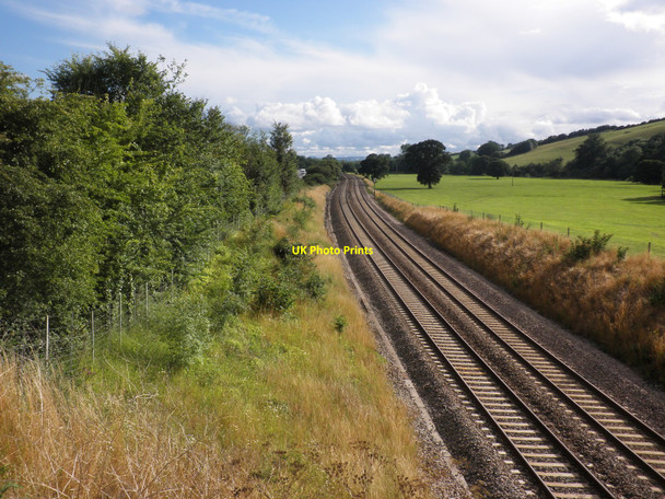 Photo 6"x4" The main line from Exeter to Taunton, south of Cullompton Colebrook c2010