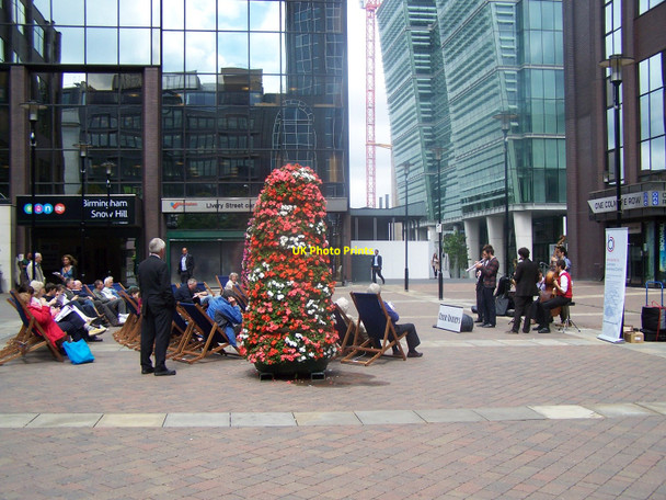 Photo 6"x4" Jazz Concert, Snow Hill Piazza, Birmingham Birmingham c2010