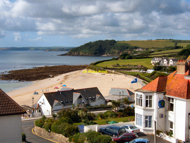 Photo 6"x4" Gyllyngvase Beach Falmouth c2005