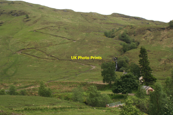 Photo 6"x4" Zig-zag track, Iron Lodge Allt na Doire Gairbhe c2010