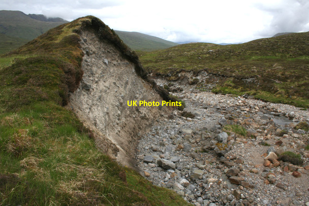 Photo 6"x4" Eroded moraine cone Maol-bhuidhe c2010