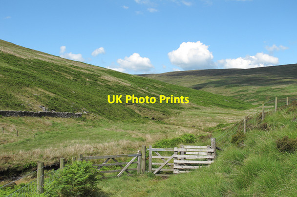 Photo 6"x4" Access gate on footpath in Whitendale Whitendale River c2010