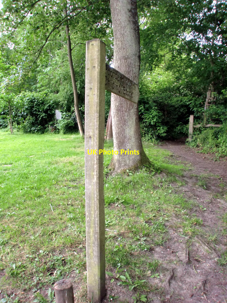 Photo 6"x4" Footpath Sign, Chiddingstone, Kent Chiddingstone c2010