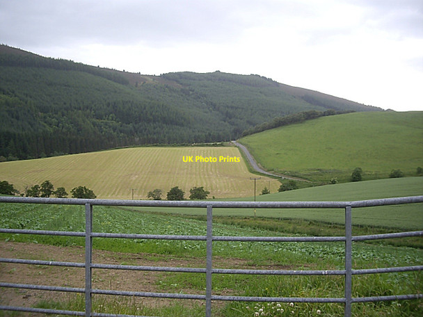 Photo 6"x4" View of road from Tillyminnate to Clashindarroch Kirkney c2010
