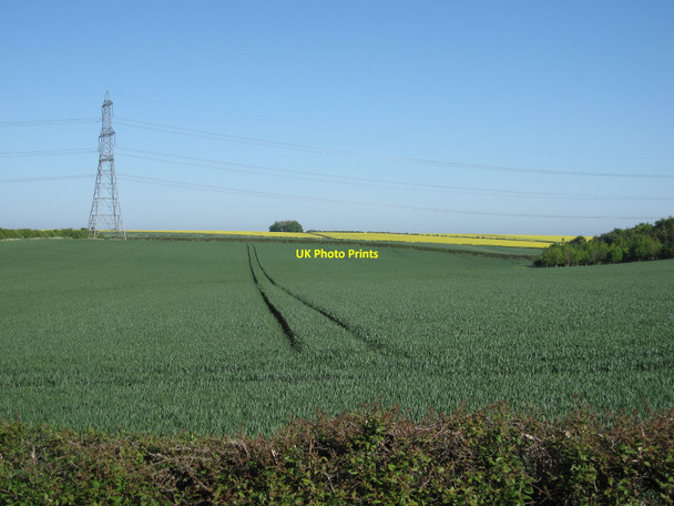 Photo 6"x4" Fields and pylon Balsam c2010