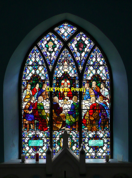 Photo 6"x4" Window at Ystrad Fflur Church, Ceredigion Strata Florida c2010