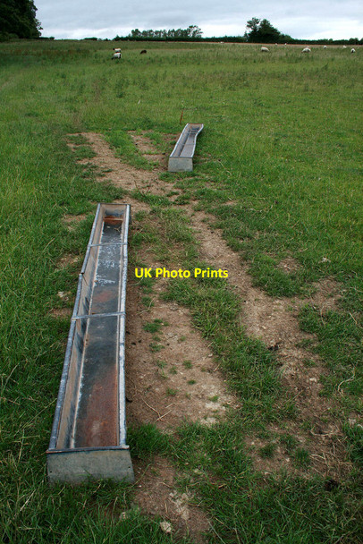 Photo 6"x4" Water troughs in a sheep field Easthopewood c2010