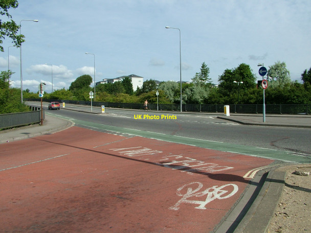 Photo 6"x4" Bus and cycle priority on the Itchen Bridge Southampton c2010