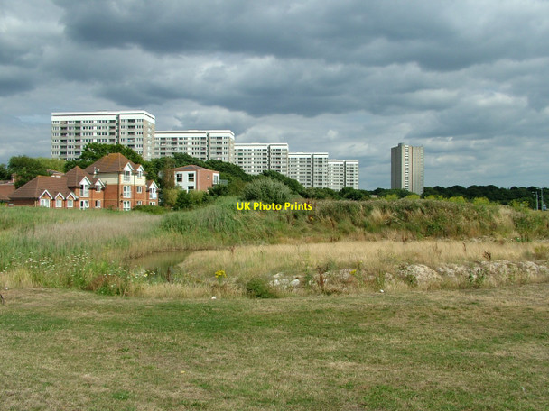 Photo 6"x4" Six towerblocks in Weston Weston\/SU4410 c2010