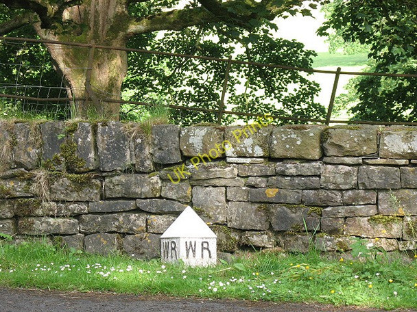 Photo 6"x4" West Riding boundary marker near Broughton Hall Broughton\/SD9451 c2009
